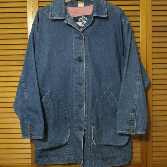 Dockers Jackets & Blazers - Dockers by Levi's Vintage Barn Chore Utility Denim Jacket for Women size M